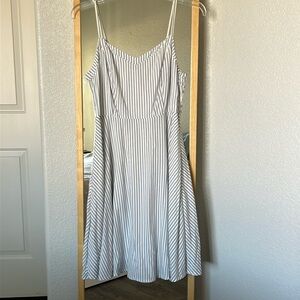 Old Navy Blue and White Striped Sundress Size S